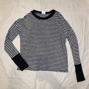 Black and White Stripe Long Sleeve